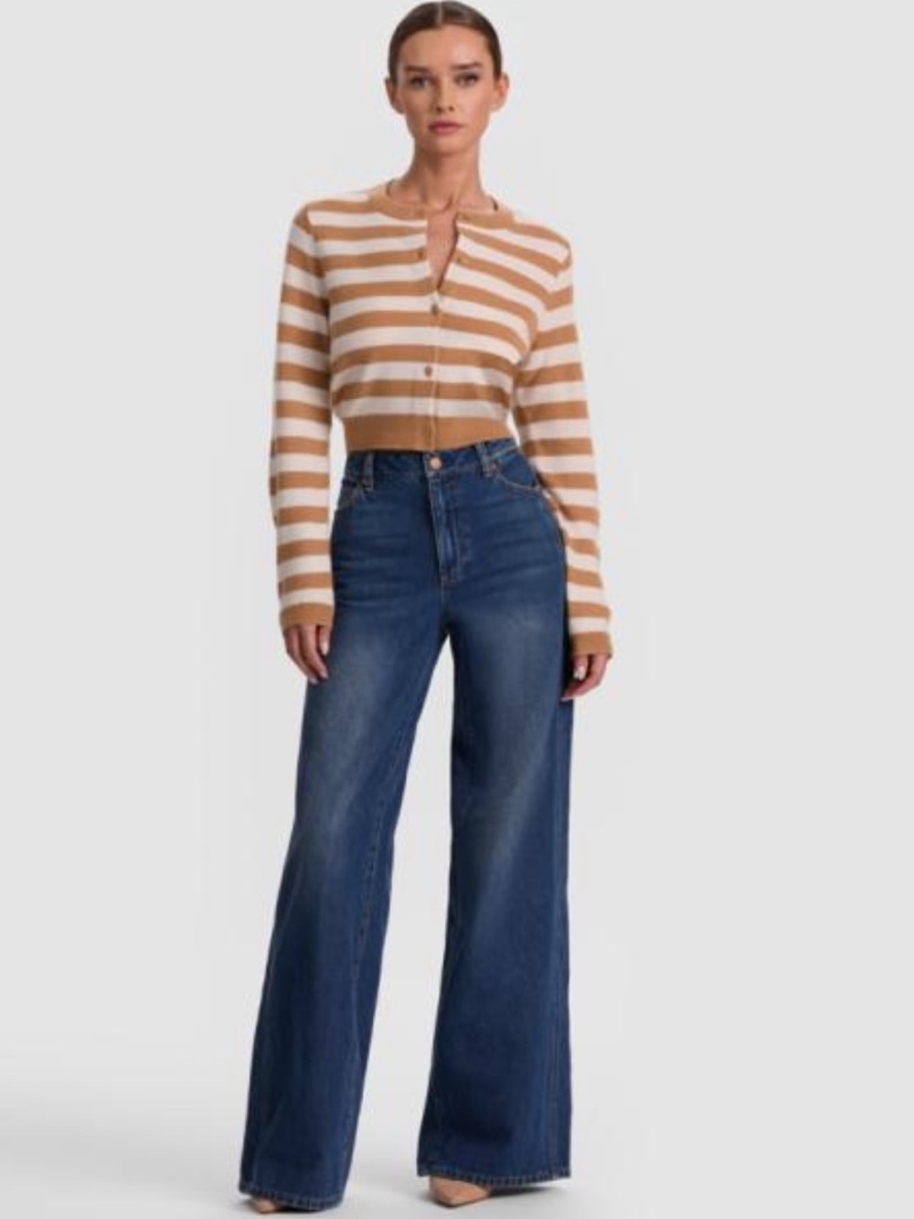 Alice + Olivia High-Rise Cool Jean